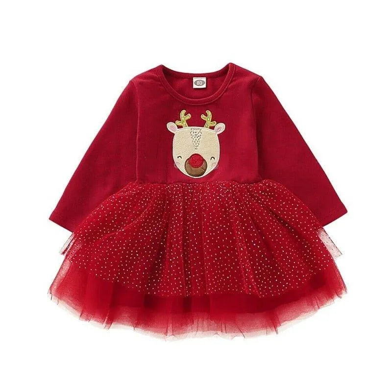 Baby Girl Christmas Dress - CUTE CUB CLUB