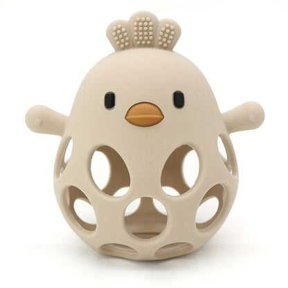 Silicone Chick Baby Grasping Teething Toy - CUTE CUB CLUB