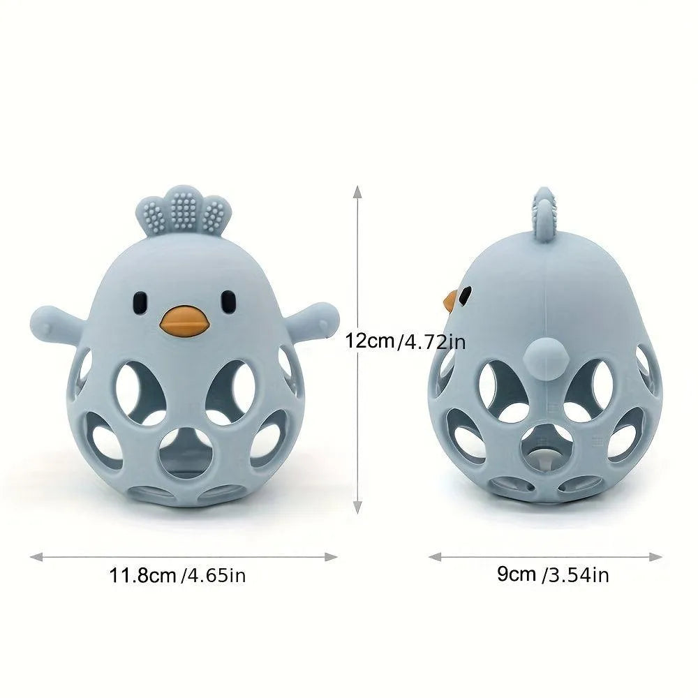 Silicone Chick Baby Grasping Teething Toy - CUTE CUB CLUB