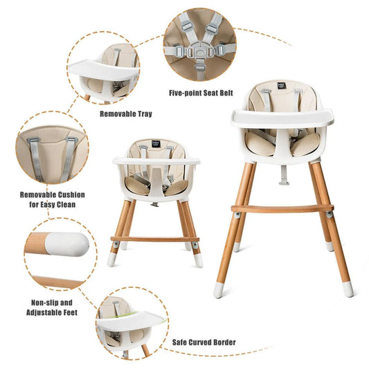 Costway Convertible Highchair - CUTE CUB CLUB