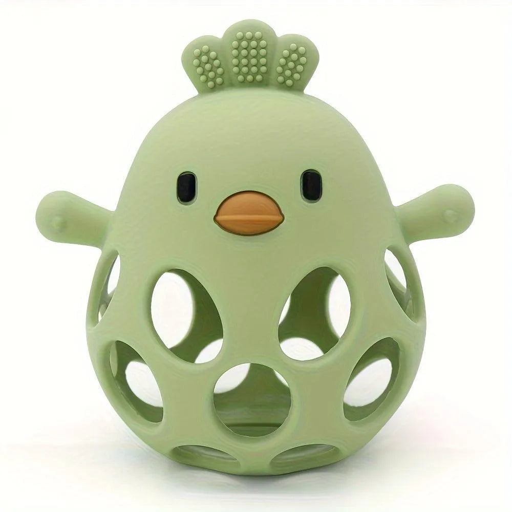 Silicone Chick Baby Grasping Teething Toy - CUTE CUB CLUB