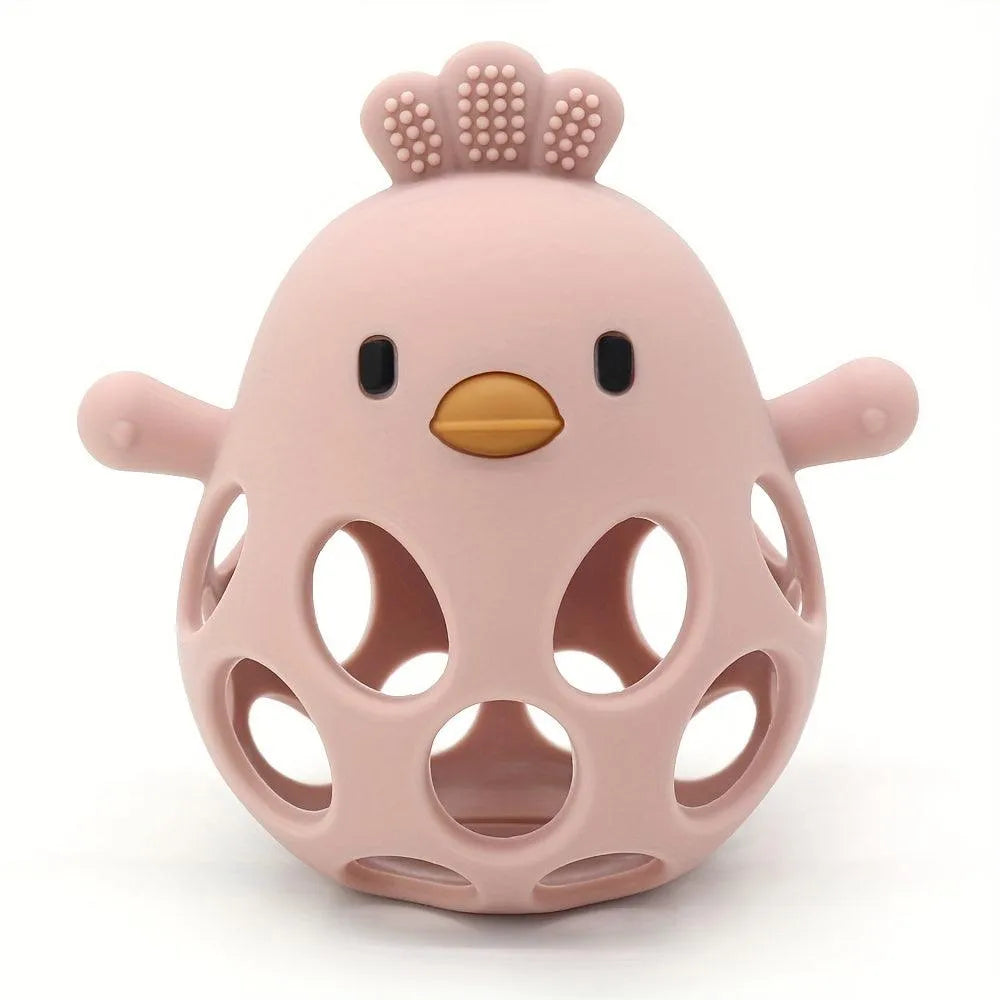 Silicone Chick Baby Grasping Teething Toy - CUTE CUB CLUB