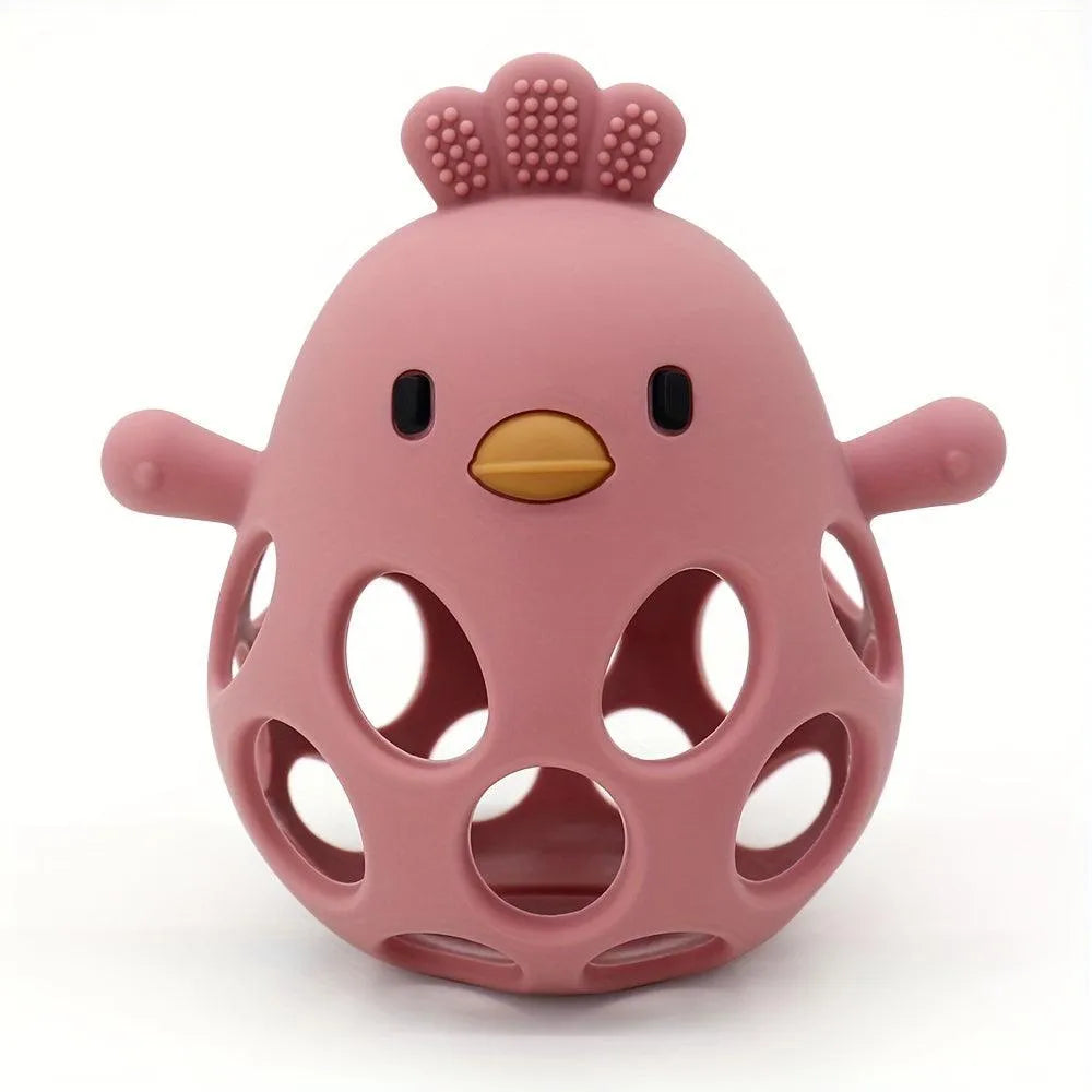 Silicone Chick Baby Grasping Teething Toy - CUTE CUB CLUB