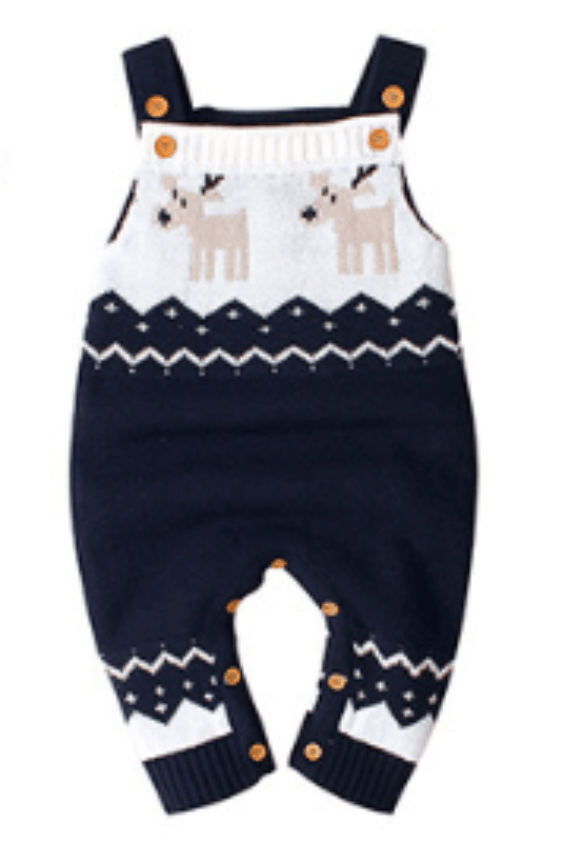 Knitted Reindeer Jumpsuit - CUTE CUB CLUB