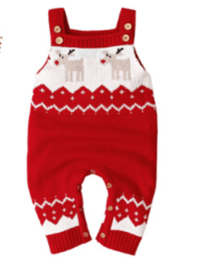 Knitted Reindeer Jumpsuit - CUTE CUB CLUB